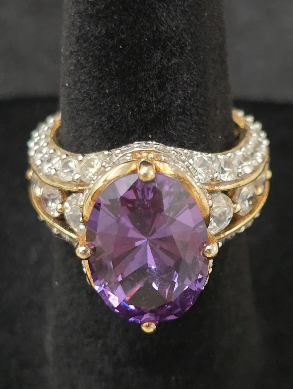 Victoria Weick 18k Plated 925 Sterling Silver Color Changing Sapphire Ring